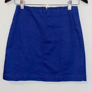 Blue Mini Skirt